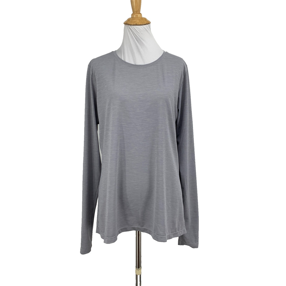 Anetik Shirt Womens L Large Grey Premium Performance UPF 30 Vint UV Technology